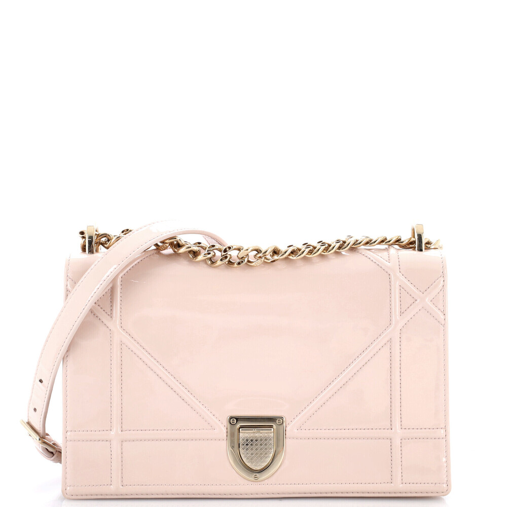 Christian Dior Medium Diorama Flap Bag Patent